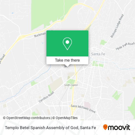 Mapa de Templo Betel Spanish Assembly of God