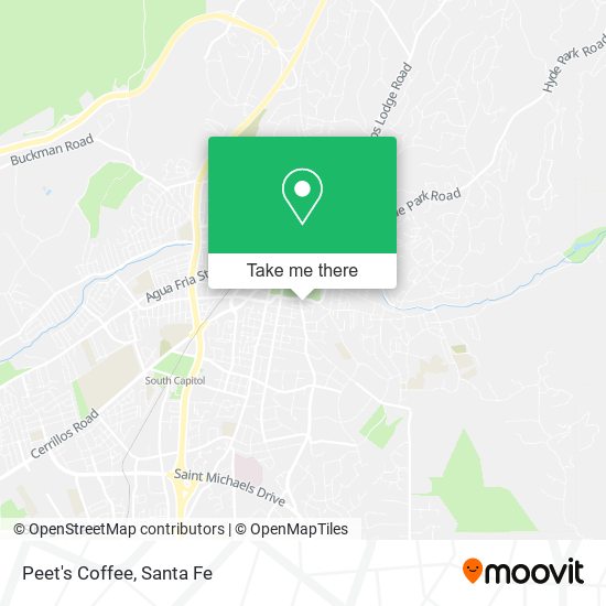 Peet's Coffee map