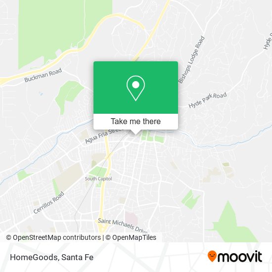 HomeGoods map