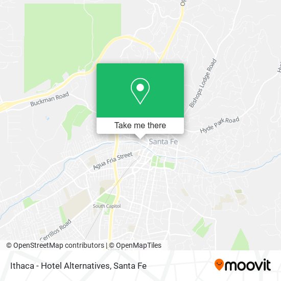Mapa de Ithaca - Hotel Alternatives
