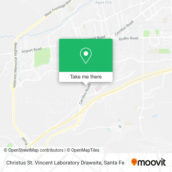 Christus St. Vincent Laboratory Drawsite map