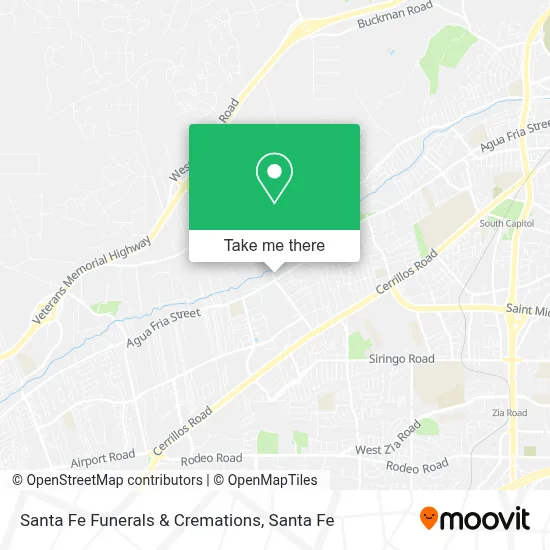 Santa Fe Funerals & Cremations map