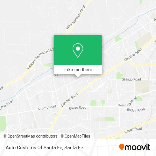 Auto Customs Of Santa Fe map
