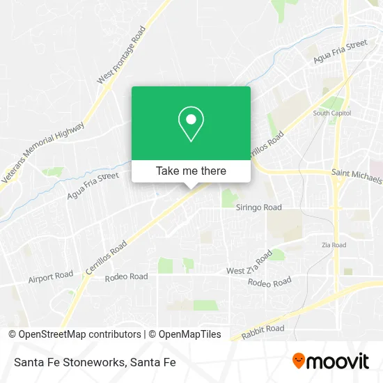 Santa Fe Stoneworks map