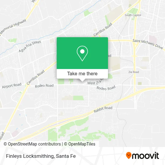 Finleys Locksmithing map