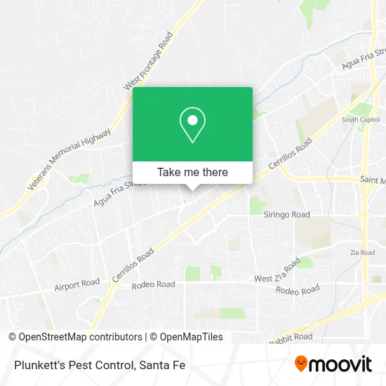 Plunkett's Pest Control map