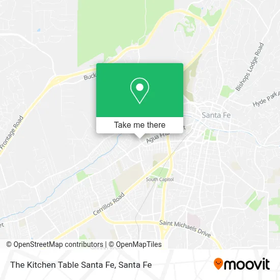 The Kitchen Table Santa Fe map