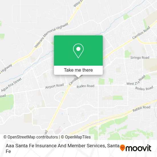 Aaa Santa Fe Insurance And Member Services map