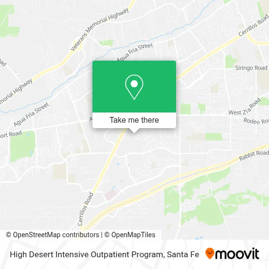 High Desert Intensive Outpatient Program map