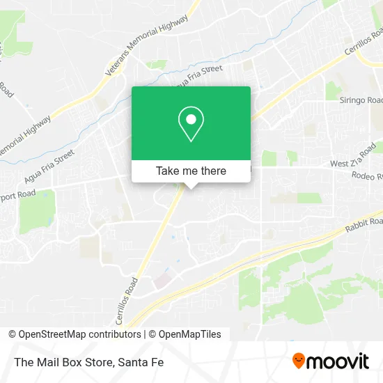 The Mail Box Store map