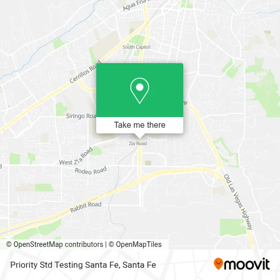 Priority Std Testing Santa Fe map