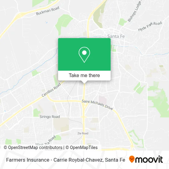 Farmers Insurance - Carrie Roybal-Chavez map