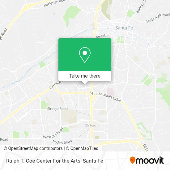 Ralph T. Coe Center For the Arts map