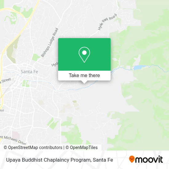 Upaya Buddhist Chaplaincy Program map