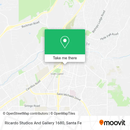 Ricardo Studios And Gallery 1680 map