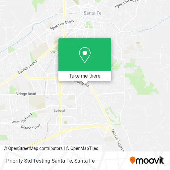 Priority Std Testing Santa Fe map