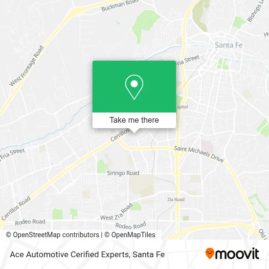 Ace Automotive Cerified Experts map