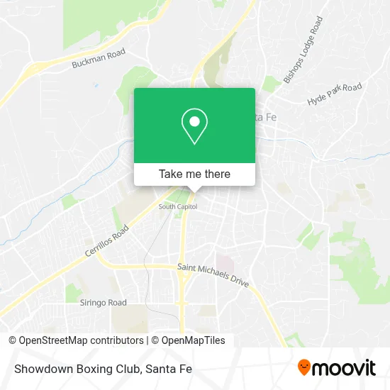 Showdown Boxing Club map