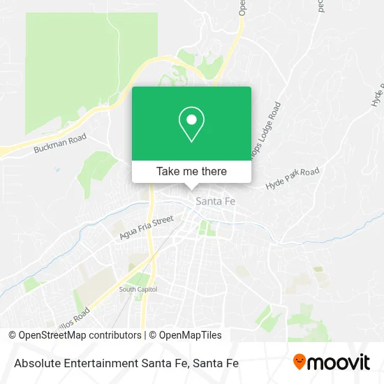 Absolute Entertainment Santa Fe map