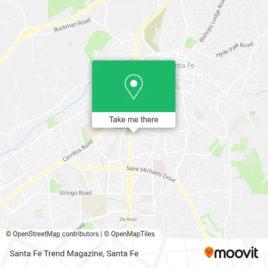 Santa Fe Trend Magazine map
