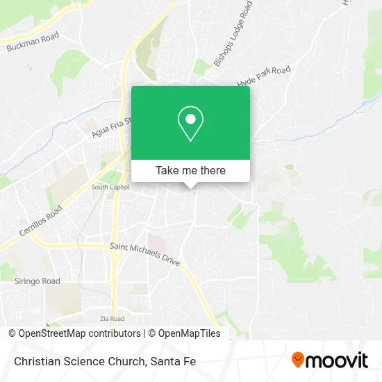 Christian Science Church map