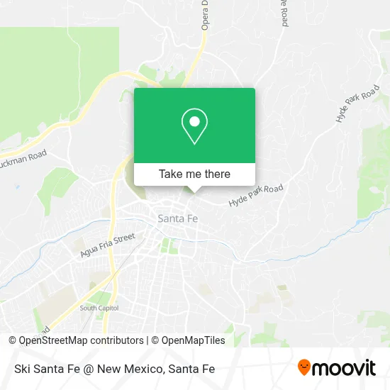 Ski Santa Fe @ New Mexico map