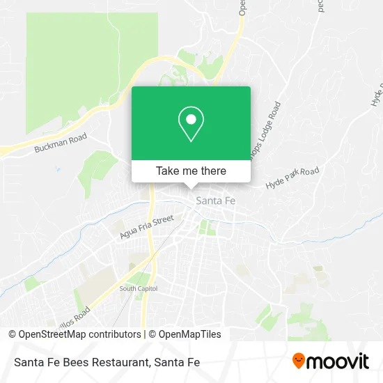 Santa Fe Bees Restaurant map