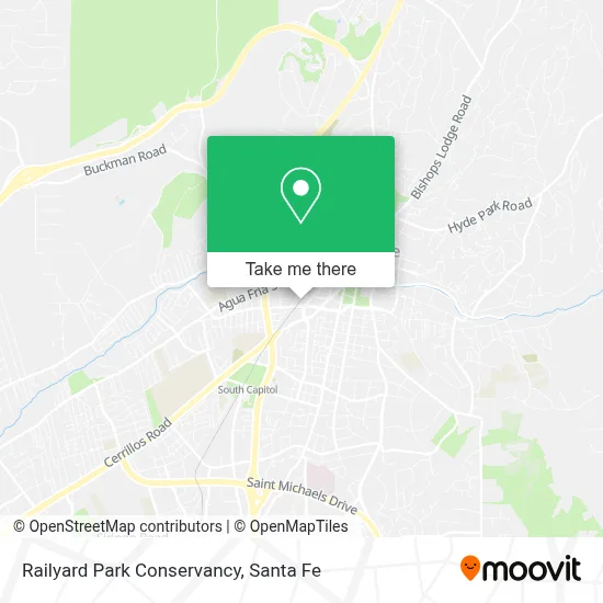 Railyard Park Conservancy map