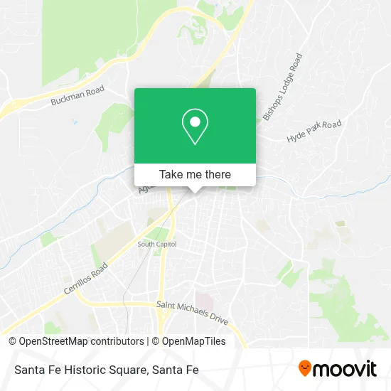 Santa Fe Historic Square map