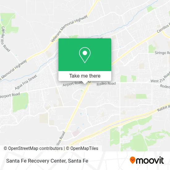 Santa Fe Recovery Center map