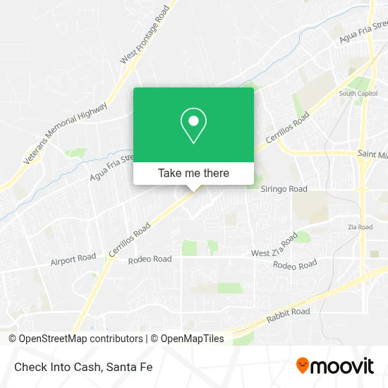 Check Into Cash map