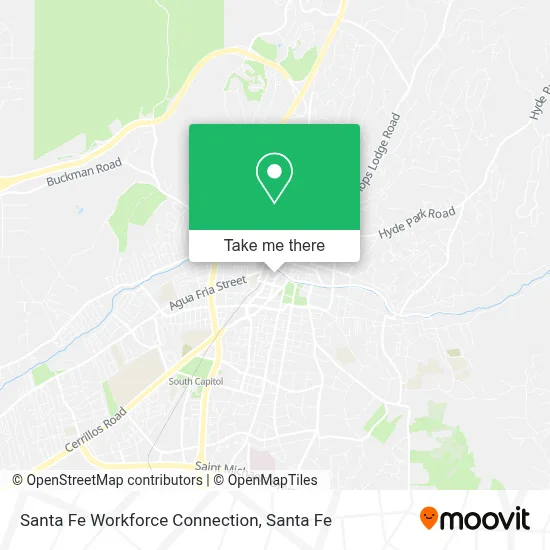 Santa Fe Workforce Connection map