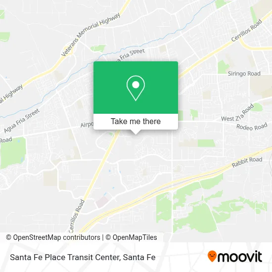 Santa Fe Place Transit Center map
