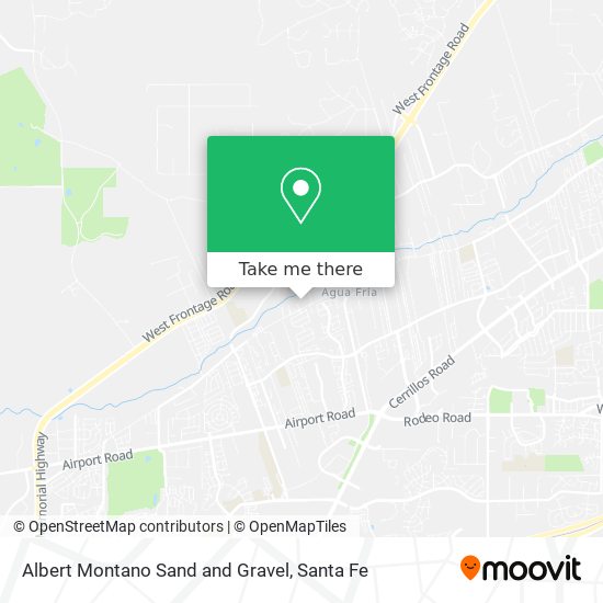 Albert Montano Sand and Gravel map