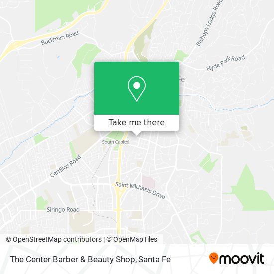 Mapa de The Center Barber & Beauty Shop