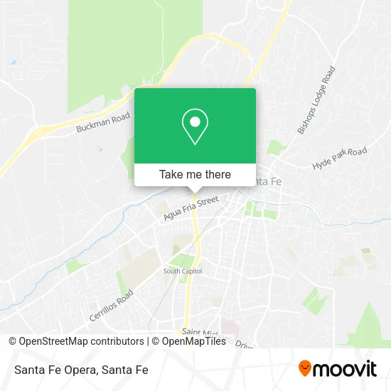 Santa Fe Opera map