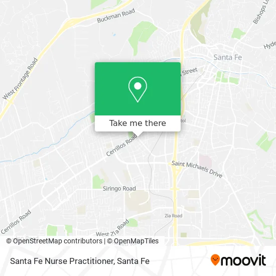 Santa Fe Nurse Practitioner map
