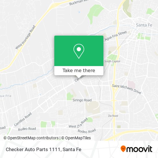 Checker Auto Parts 1111 map