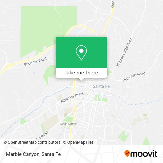 Mapa de Marble Canyon