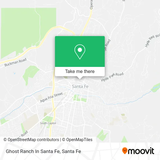 Ghost Ranch In Santa Fe map