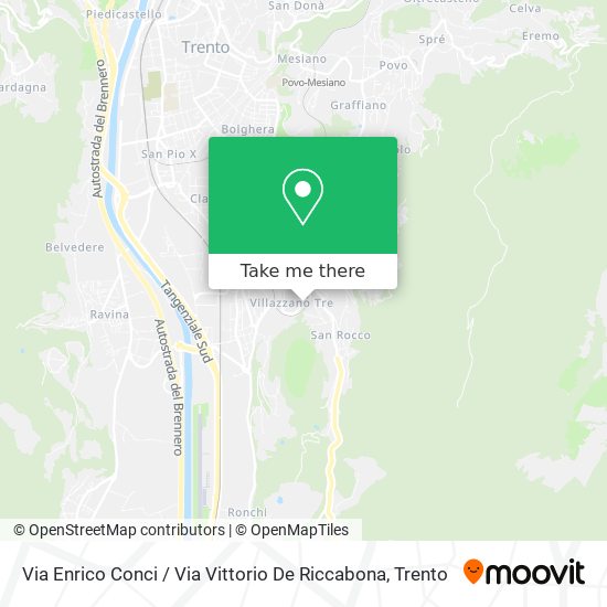 Via Enrico Conci / Via Vittorio De Riccabona map