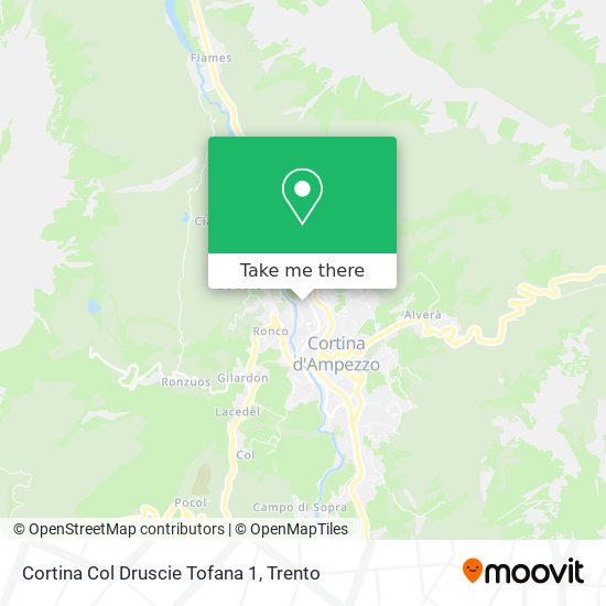 Cortina Col Druscie Tofana 1 map