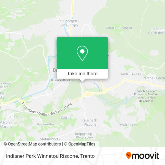 Indianer Park Winnetou Riscone map