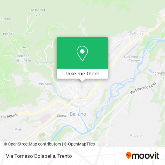 Via Tomaso Dolabella map