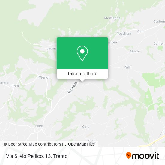 Via Silvio Pellico, 13 map