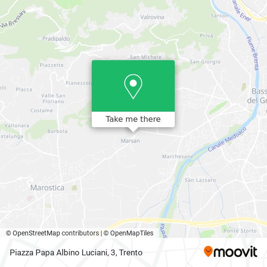 Piazza Papa Albino Luciani, 3 map
