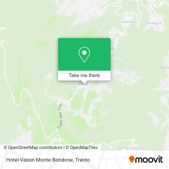 Hotel-Vason Monte Bondone map