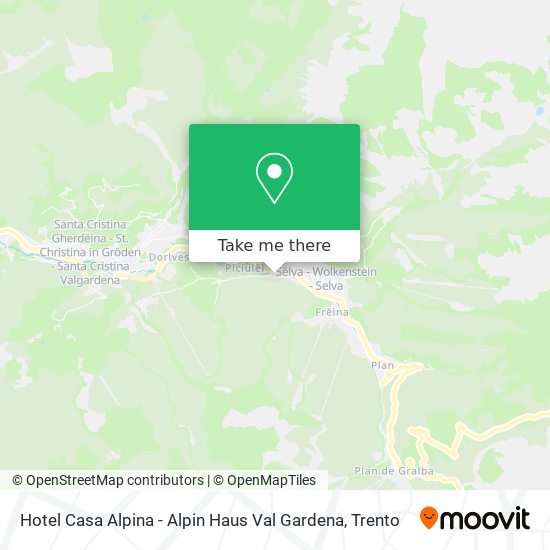 Hotel Casa Alpina - Alpin Haus Val Gardena map