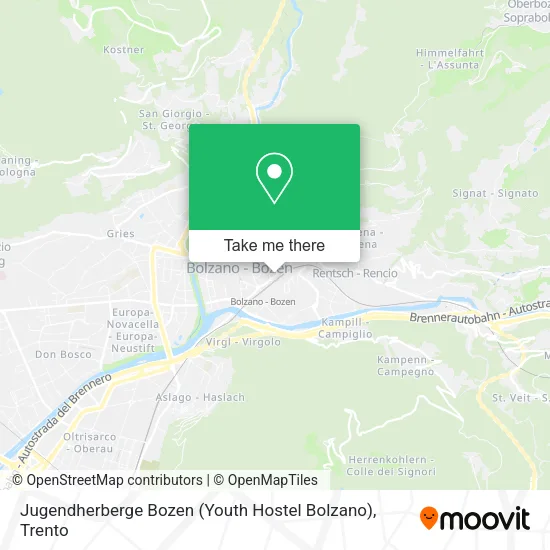 Jugendherberge Bozen (Youth Hostel Bolzano) map