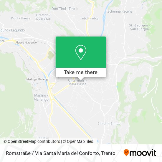 Romstraße / Via Santa Maria del Conforto map